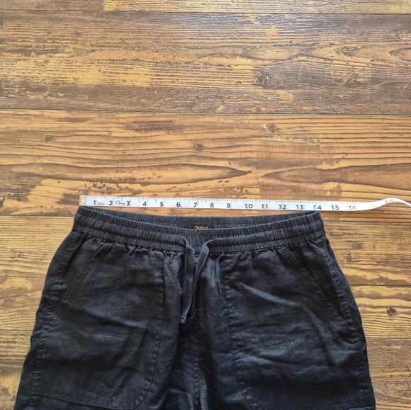 Quince 100% European Linen High Waisted Black Shorts Size Small - Picture 4 of 7